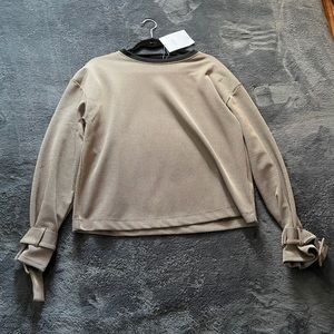 Zara plaid long sleeve top